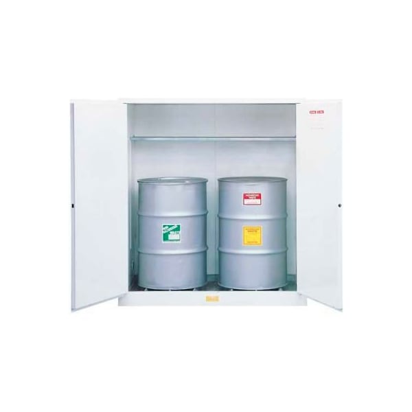 Justrite Justrite Drum Cabinet 110 Gal. Capacity Vertical Manual Close Flammable W/ Drum Rollers 8991653 - main